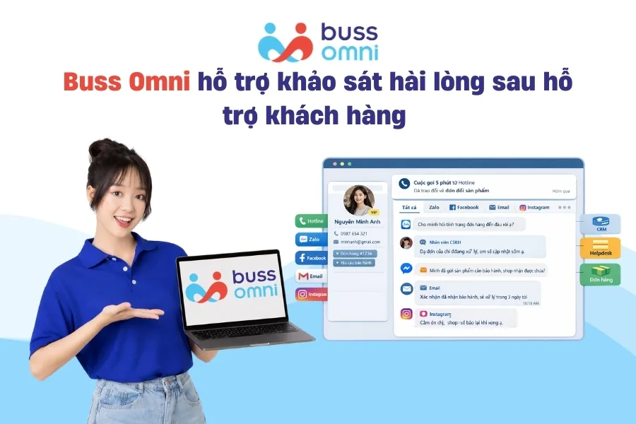 Buss Omni hỗ trợ khảo sát hài lòng sau hỗ trợ khách hàng
