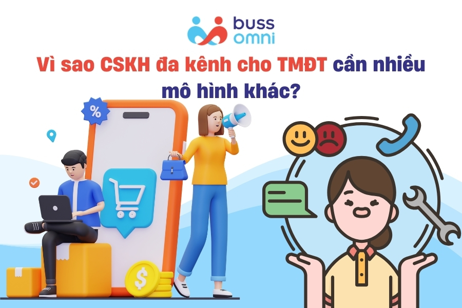Vì sao CSKH đa kênh cho TMĐT cần nhiều mô hình khác