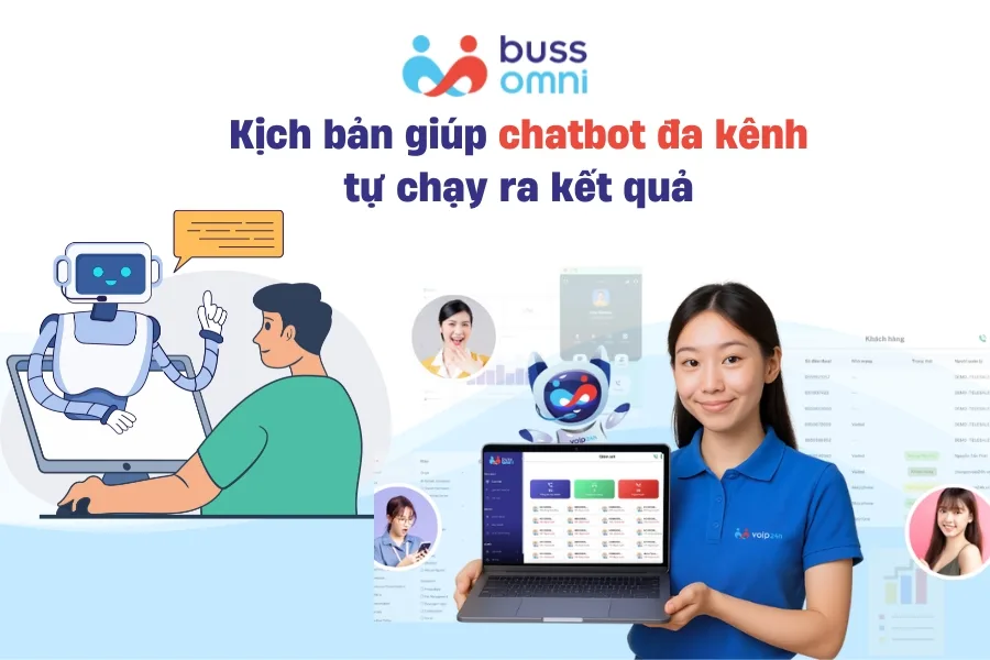 Kịch bản giúp chatbot đa kênh tự chạy ra kết quả