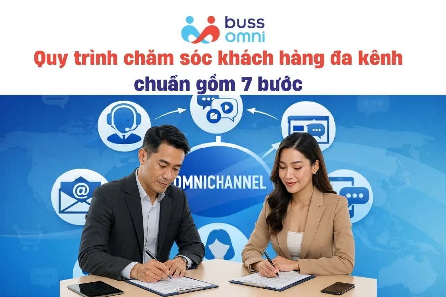 Quy trình chăm sóc khách hàng đa kênh chuẩn gồm 7 bước