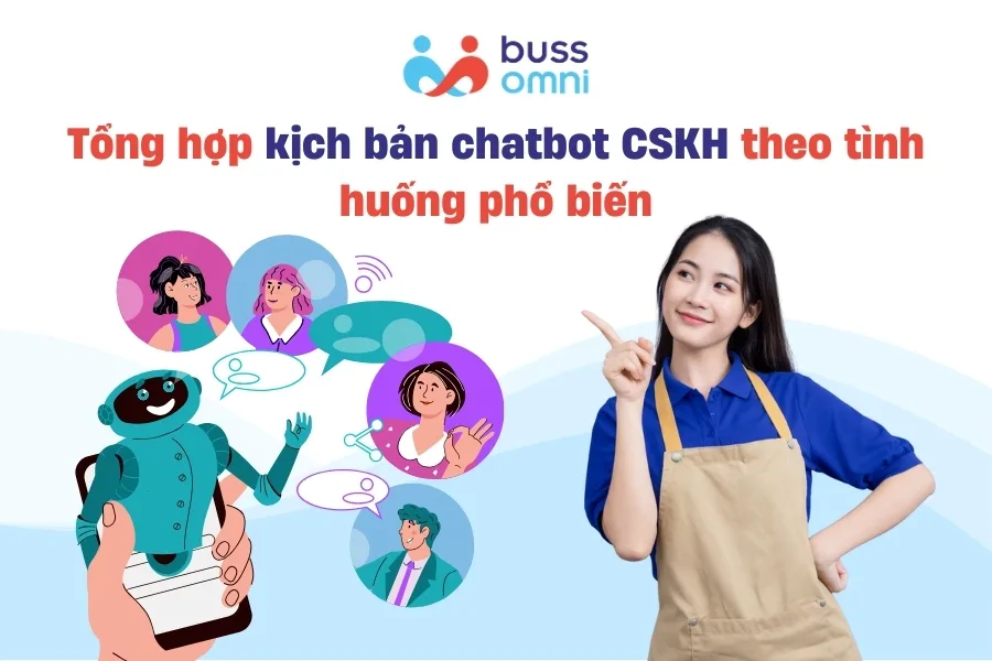 Tổng hợp kịch bản chatbot CSKH theo tình huống phổ biến