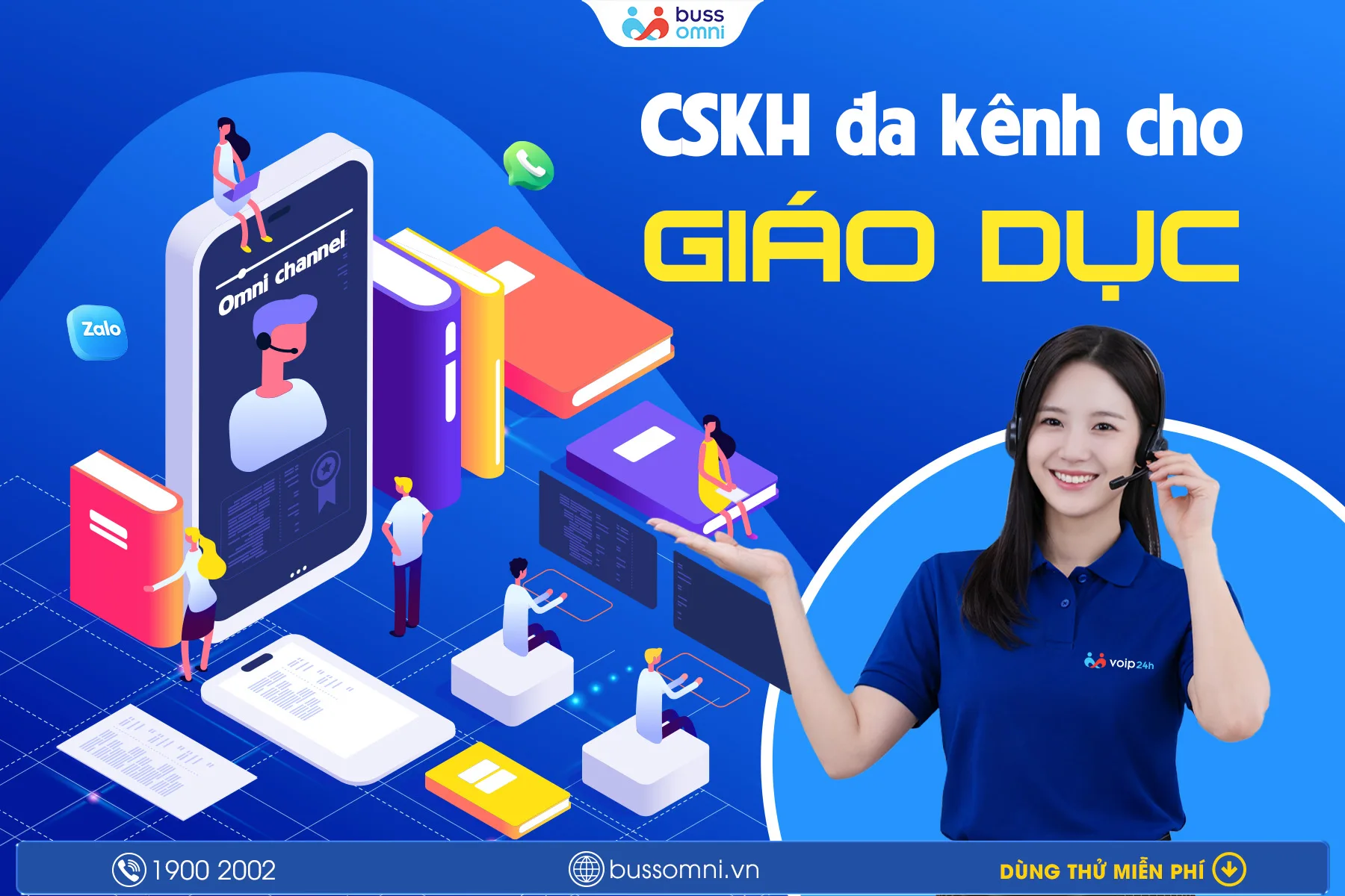 CSKH ĐA KÊNH CHO GIÁO DỤC