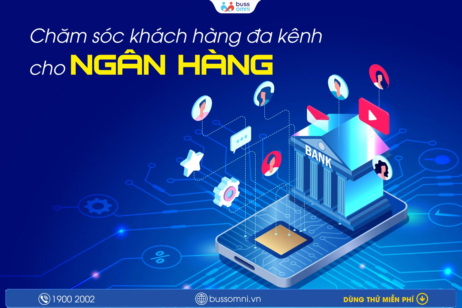 CSKH ĐA KÊNH CHO NGÂN HÀNG