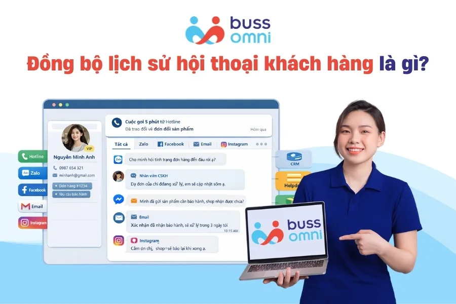 Đồng bộ lịch sử hội thoại khách hàng là gì