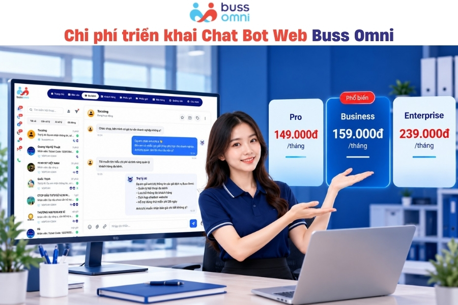 Chi phí triển khai Chat Bot Web Buss Omni