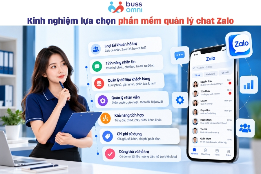 Kinh nghiệm lựa chọn phần mềm quản lý chat Zalo