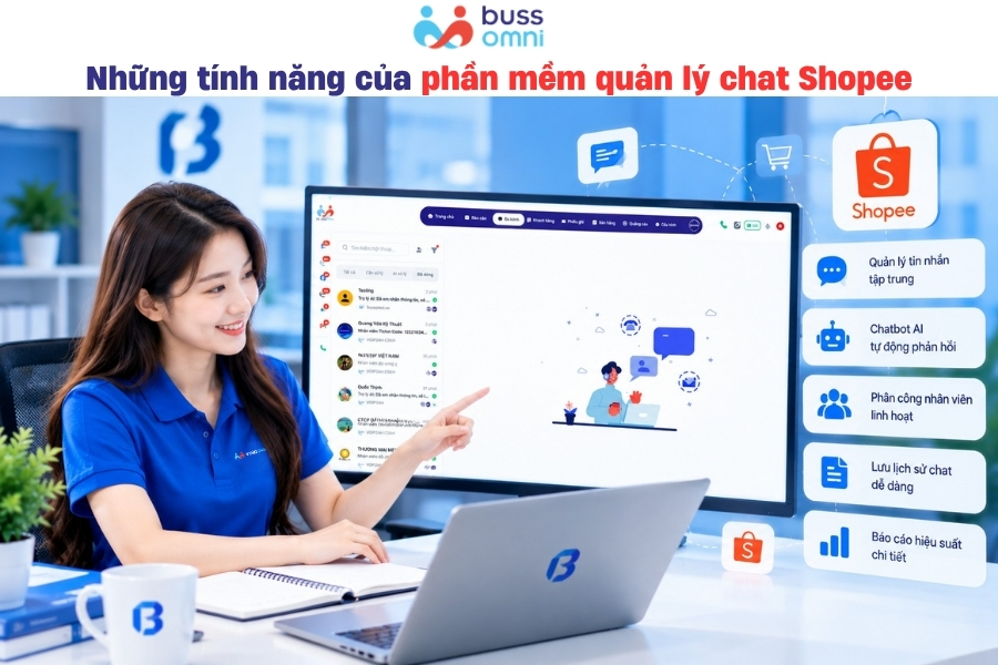 Những tính năng quan trọng của phần mềm quản lý chat Shopee