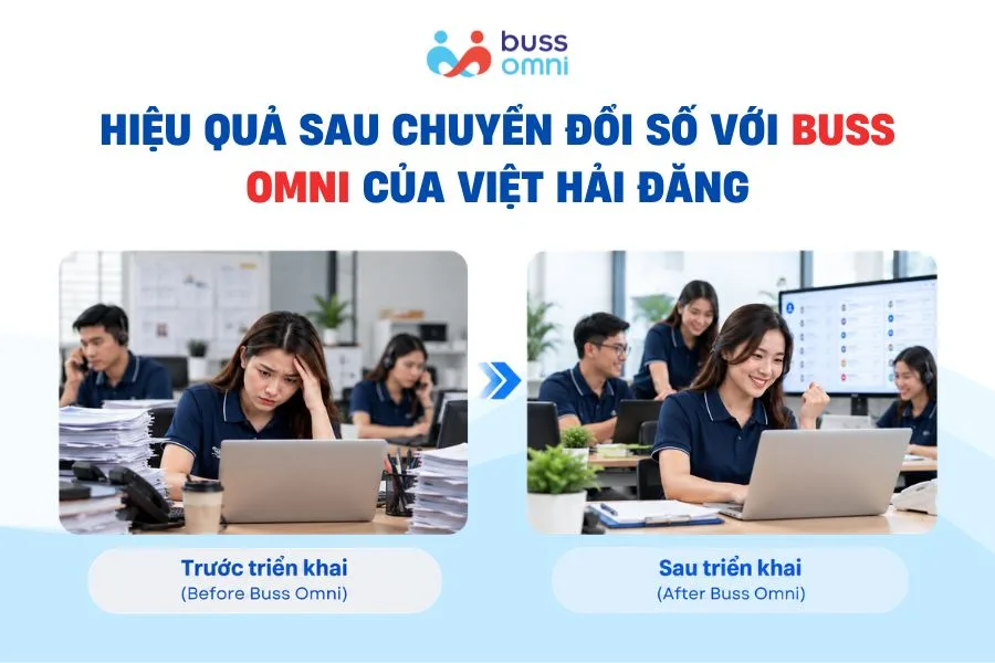 Hiệu quả sau chuyển đổi số với Buss Omni của Việt Hải Đăng
